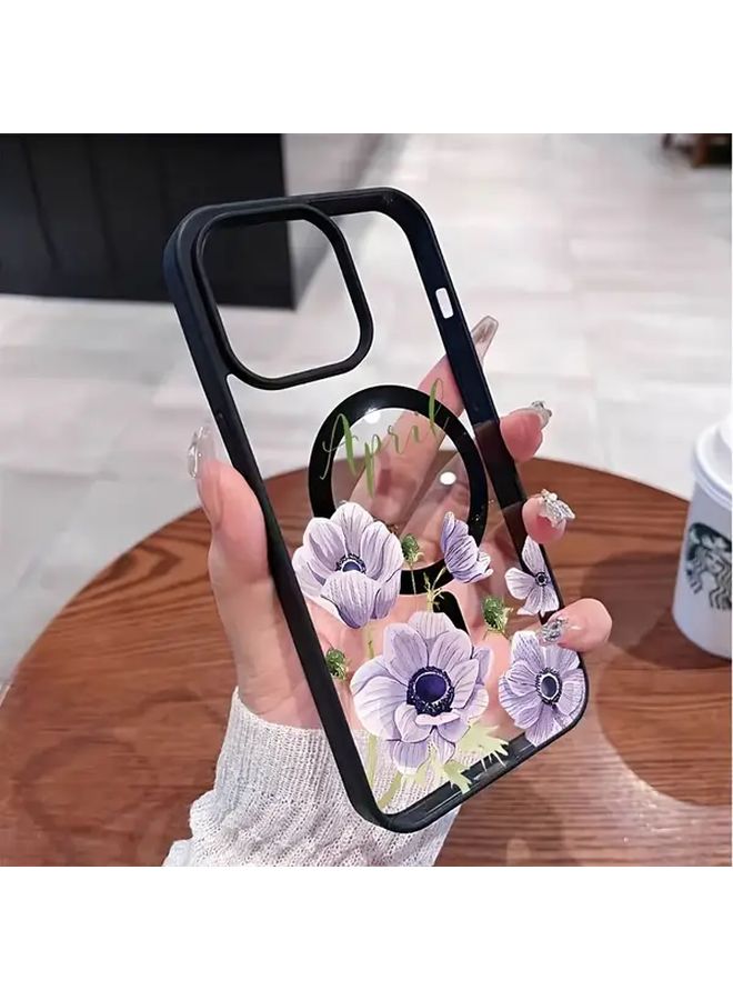 Grey Magnetic Wireless Charging Anti Drop Phone Case For IPhone 14 Pro Max - Image 1